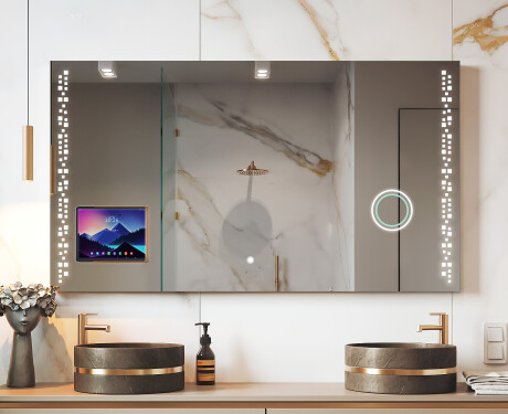 Moderní LED Zrcadlo s rámem iPad Displine L38