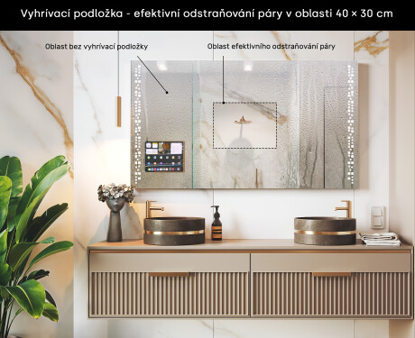 Moderní LED Zrcadlo s rámem iPad Displine L38 #7