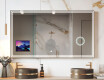 Obdélníkové chytré LED zrcadlo Apple s rámem Displine L57