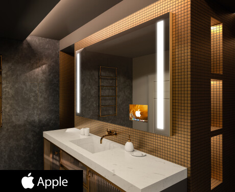 Koupelnové zrcadlo s osvětlením SMART L02 Apple #1
