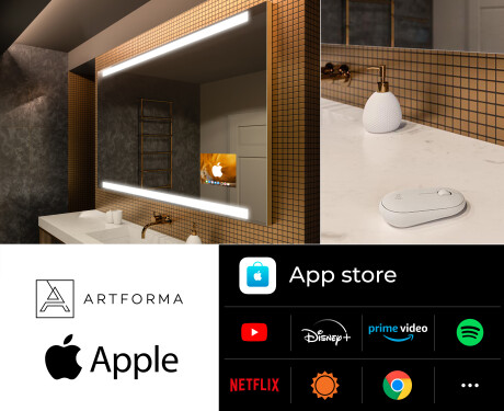 Koupelnové zrcadlo s osvětlením SMART L47 Apple #2