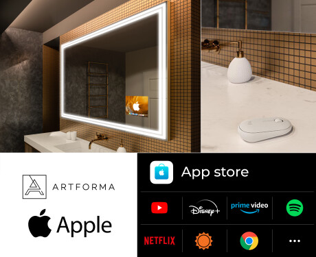 Koupelnové zrcadlo s osvětlením SMART L57 Apple #2