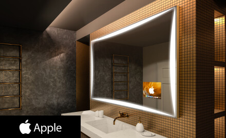 Koupelnové zrcadlo s osvětlením SMART L77 Apple