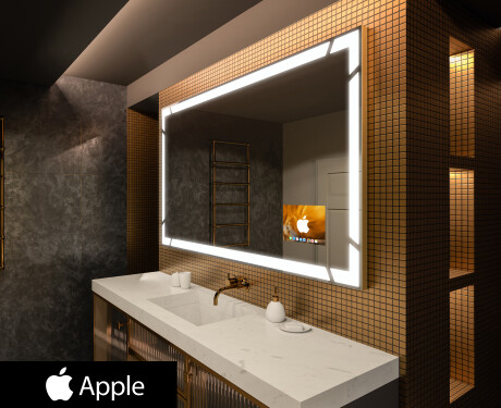 SMART Zrcadlo do koupelny LED L126 Apple