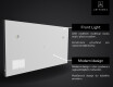SMART Zrcadlo do koupelny LED L126 Apple #5