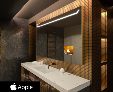 Koupelnové zrcadlo s osvětlením SMART L128 Apple #1