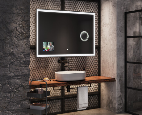 SMART Zrcadlo do koupelny LED L129 Apple #6