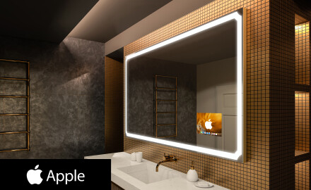 SMART Zrcadlo do koupelny LED L138 Apple