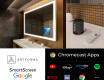 Smart koupelnové zrcadlo s LED podsvícením L01 Řada Google #4
