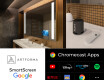 Smart koupelnové zrcadlo s LED podsvícením L02 Řada Google #4