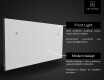 Smart koupelnové zrcadlo s LED podsvícením L02 Řada Google #5