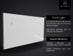 Smart koupelnové zrcadlo s LED podsvícením L02 Řada Google #11