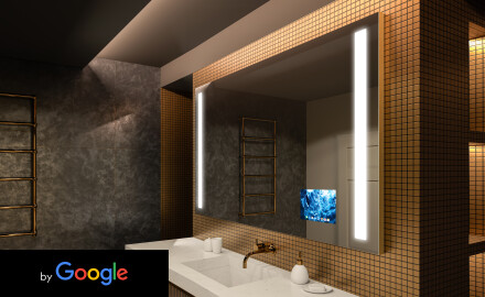Smart koupelnové zrcadlo s LED podsvícením L02 Řada Google