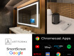 Smart koupelnové zrcadlo s LED podsvícením L15 Řada Google #4