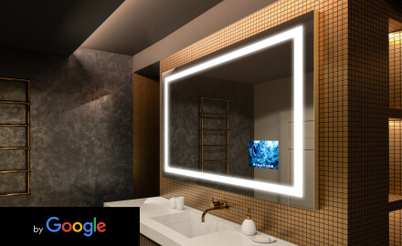 Smart koupelnové zrcadlo s LED podsvícením L15 Řada Google