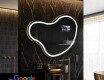 Nepravidelné zrcadlo do koupelny SMART N223 Google