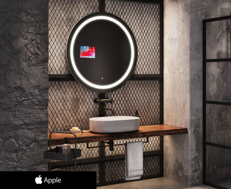 Kulaté zrcadlo do koupelny SMART  L33 Apple