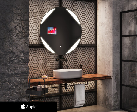SMART Kulaté zrcadlo s LED osvětlením L114 Apple #1