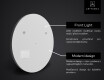 SMART Kulaté zrcadlo s LED osvětlením L114 Apple #2
