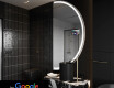 Půlkruhové zrcadlo do koupelny SMART A223 Google