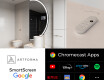 Půlkruhové zrcadlo do koupelny SMART A223 Google #2