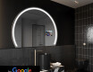 SMART Půlkruhové zrcadlo s LED osvětlením W223 Google