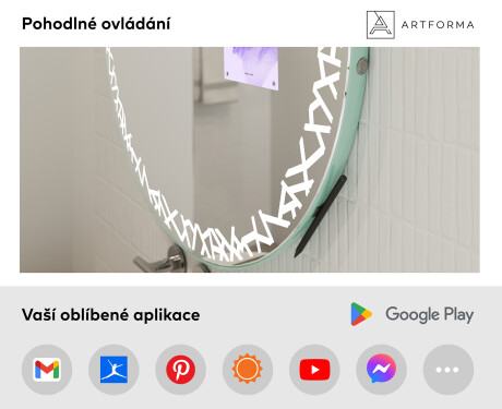 Kulaté zrcadlo do koupelny SMART L115 Samsung #3