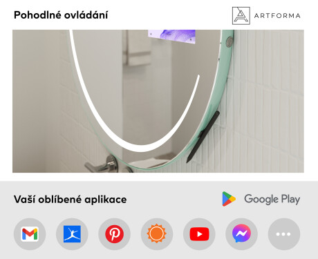 Kulaté zrcadlo do koupelny SMART L156 Samsung #3