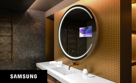Kulaté zrcadlo do koupelny SMART L156 Samsung