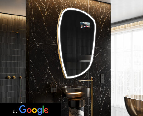 Nepravidelné zrcadlo do koupelny SMART I222 Google