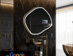 Nepravidelné zrcadlo do koupelny SMART R223 Google