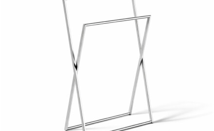Dvojitý / skládací / chromovaný držák na ručníky