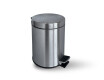 Koš s pedálem STANDARD, kulatý, 3 l, soft close / saténová ocel