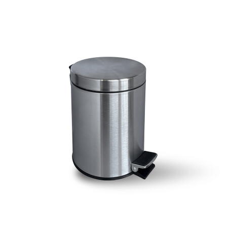 Koš s pedálem STANDARD, kulatý, 3 l, soft close / saténová ocel #1
