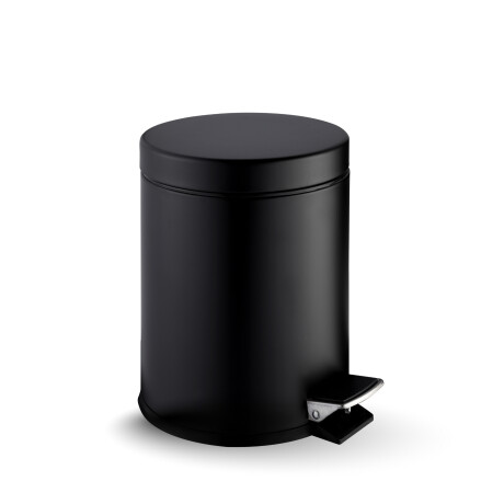 Koš s pedálem STANDARD, kulatý, 5 l, soft close / matná černá #1