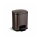 Pedálový koš PREMIUM, obdélníkový, 5 l, soft close / grafit metalíza #1