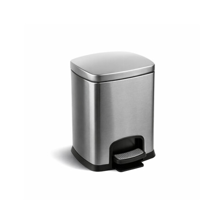 Odpadkový koš PREMIUM s pedálem, obdélníkový, 5 l, soft close / nerezová ocel, saténový povrch #1