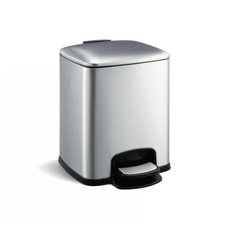 Šlapací koš PREMIUM, obdélníkový, 8 l, soft close / nerezová ocel, saténový povrch #1
