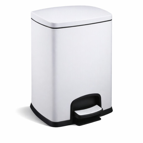 Šlapací koš PREMIUM, obdélníkový, 20 l, s funkcí soft close / bílý #1