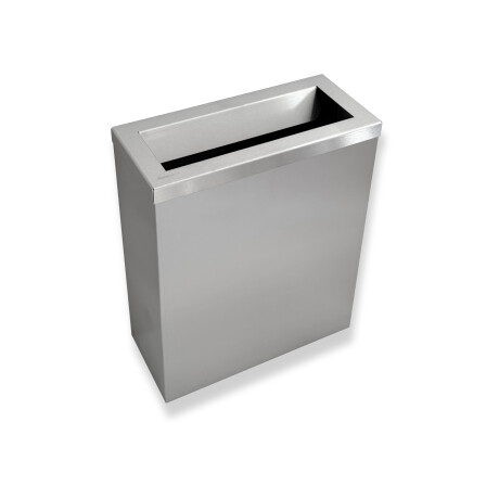 Odpadkový koš 25 l, víko s vhazovacím otvorem / kartáčovaná nerezová ocel #1