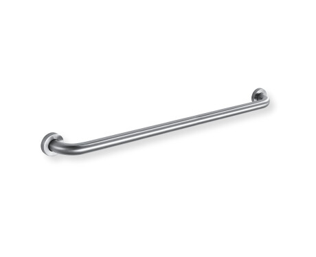Opěrná tyč pro osoby se zdravotním postižením, Ø32, rovná, STANDARD – 80 cm / kartáčovaná ocel