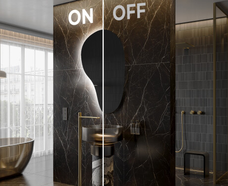 LED zrcadlo do koupelny s nepravidelným tvarem S222 #3