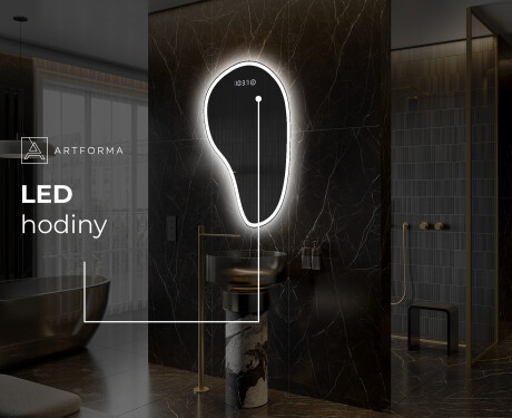 LED zrcadlo do koupelny s nepravidelným tvarem S222 #6