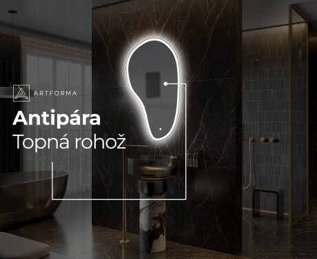 LED zrcadlo do koupelny s nepravidelným tvarem S222 #7