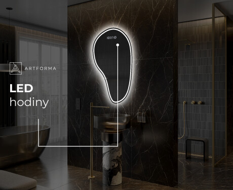 LED zrcadlo do koupelny s nepravidelným tvarem S223 #7