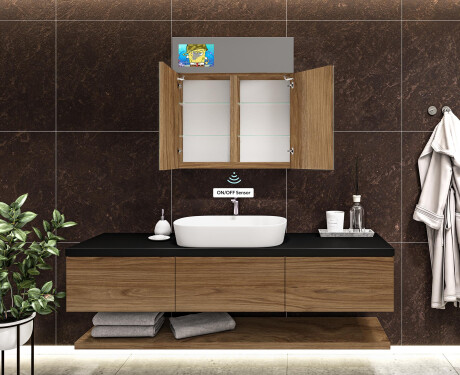 Smart zrcadlová skříňka LED - L27 Sarah 66,5 x 72cm #9