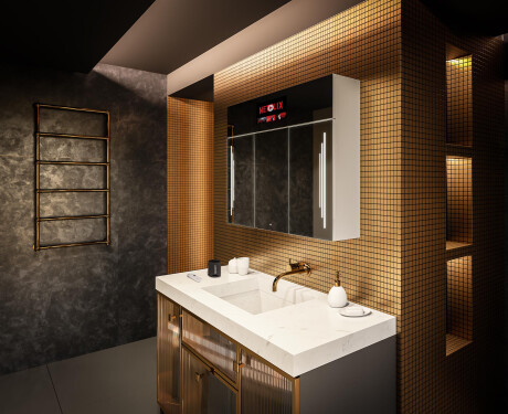 Smart zrcadlová skříňka LED - L27 Sarah 100 x 72cm #12