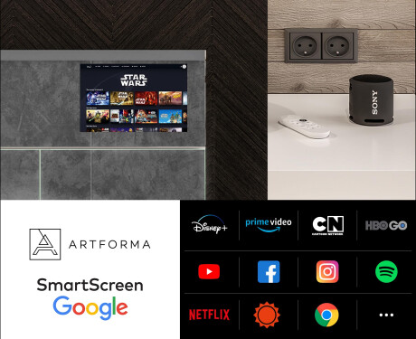 Smart zrcadlová skříňka LED - L55 Sarah 100 x 72cm #5