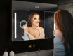 Zrcadlová skříňka LED - L02 EMILY 100 x 72cm #9