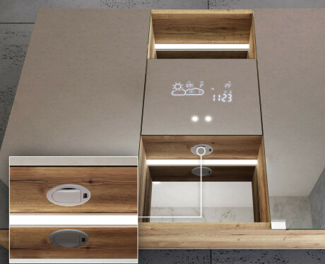 Zrcadlová skříňka LED Lisa 100 x 70cm #10